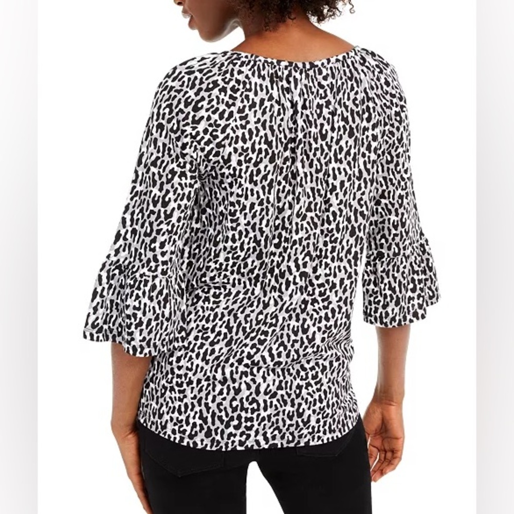 Michael Kors Bell Sleeve Jersey Knit Top - Picture 4 of 8